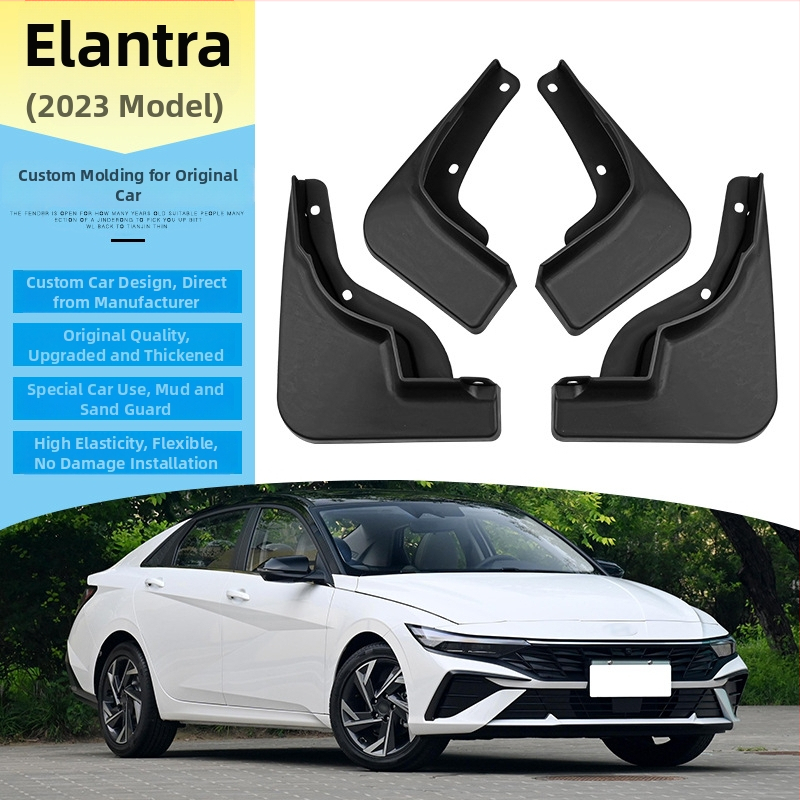 Blatnici za Hyundai Elantra 2023 – prednji i stražnji, PP mekani plast, zaštita od prskanja