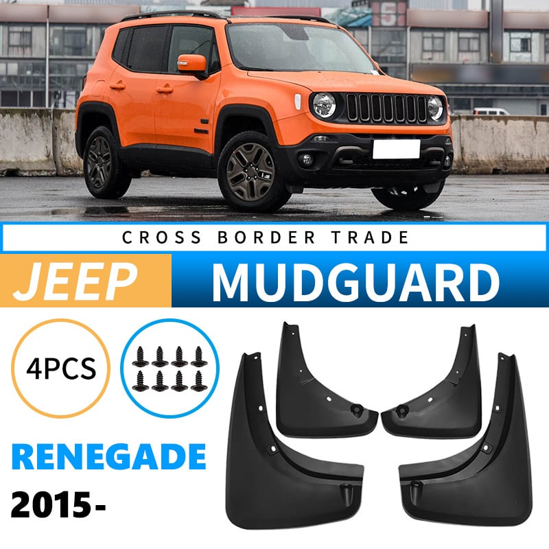 Branik kotača Jeep Renegade, PP mekani plast, zaštita od blata, prilagodljiv, 2015-2025