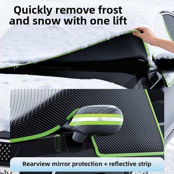 Oxfordová látka univerzálny kryt na predné čelné sklo, teleskopická montáž, 320 g, zosilnený dizajn