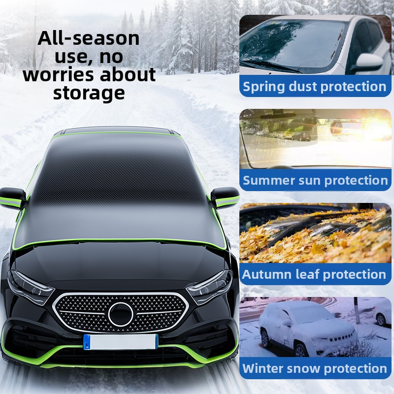 Oxfordová látka univerzálny kryt na predné čelné sklo, teleskopická montáž, 320 g, zosilnený dizajn