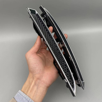 Ford Escape panou decorativ pentru far cu bandă electroplacată lucioasă pentru grila inferioară, pereche stanga-dreapta