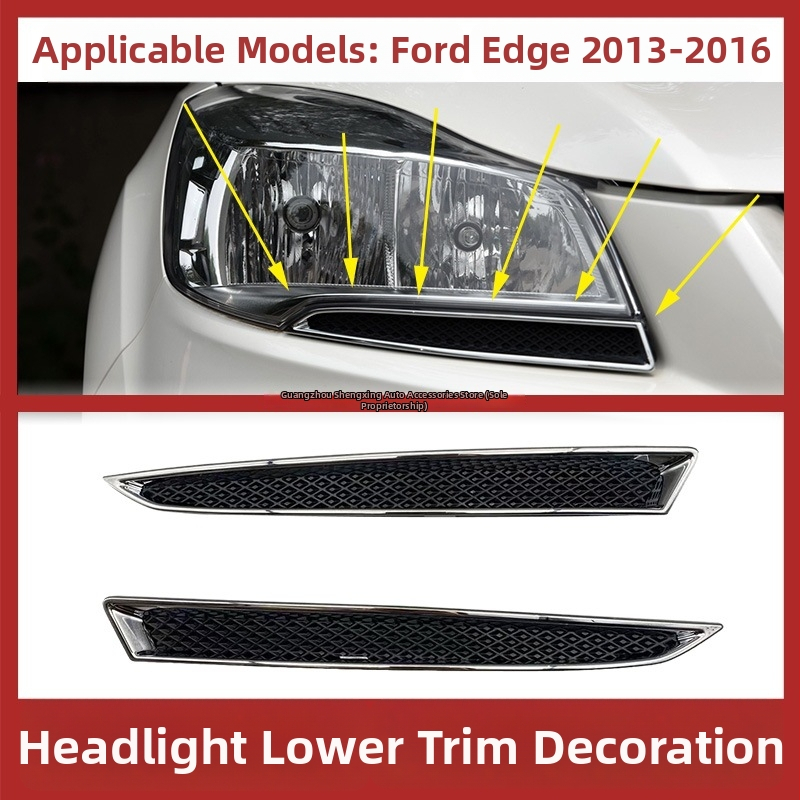 Ford Escape dekoratívny panel svetlometu s elektroplátovanou jasnou páskou pre dolný grill, ľavý a pravý pár