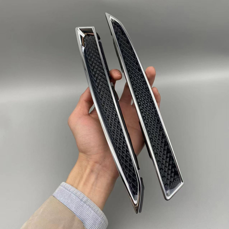 Ford Escape panou decorativ pentru far cu bandă electroplacată lucioasă pentru grila inferioară, pereche stanga-dreapta