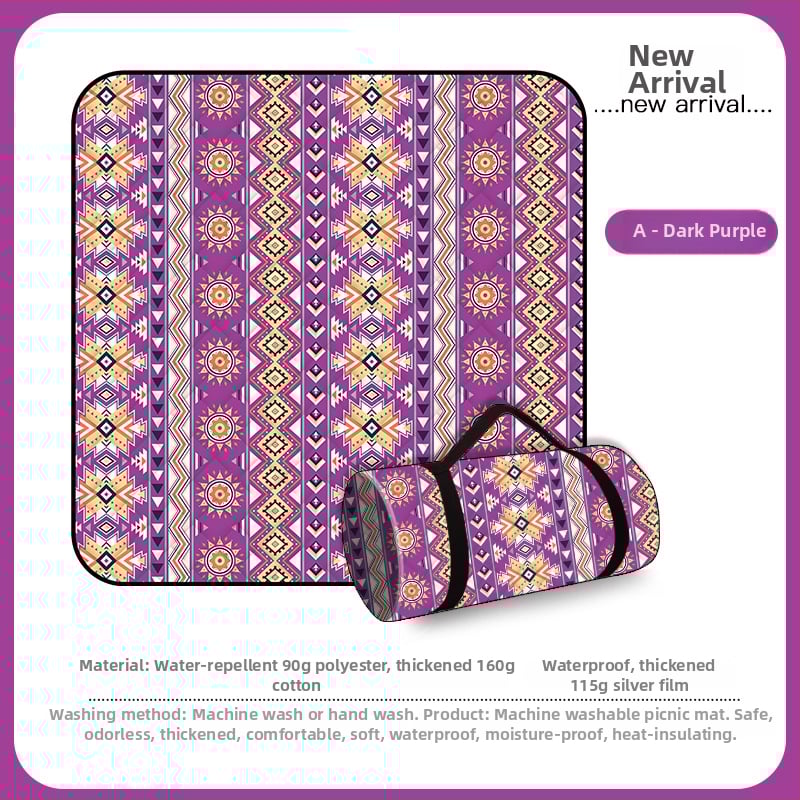 Piknik matrac kempingezéshez - vízálló, nedvesség- és hőszigetelő külső matrac, Oxford anyag, súly 1240 g, modell A-10, 10–15 főre