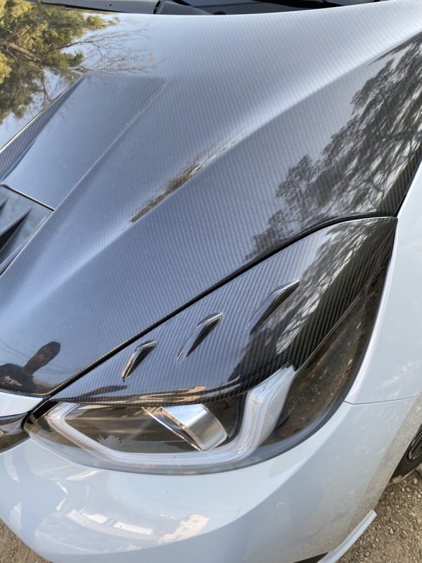 EPR μπροστινά φρύδια προβολέων από ανθρακονήματα για Honda Fit GR9