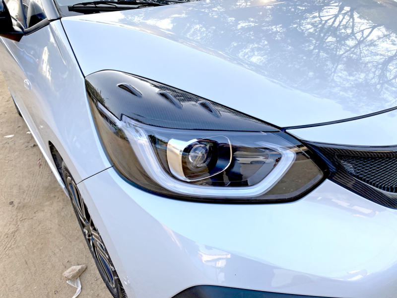 EPR μπροστινά φρύδια προβολέων από ανθρακονήματα για Honda Fit GR9