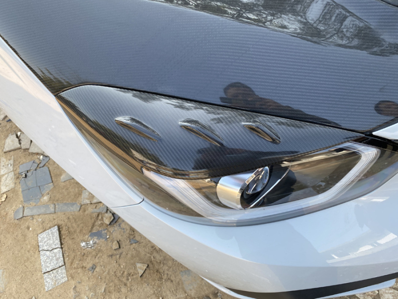 EPR μπροστινά φρύδια προβολέων από ανθρακονήματα για Honda Fit GR9