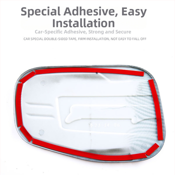 Dekoratívna nálepka krytu palivovej nádrže pre Ford Ranger 2023–2026, ABS, vzor uhlíkových vlákien