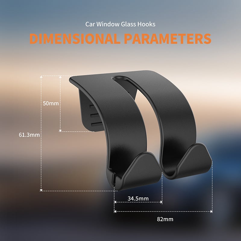 U-образна автомобилна закачалка за Model 3/Y (2021–2025), PP/ABS материал, вътрешно съхранение, персонализиране