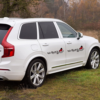 Miokas R729 sticker pentru caroserie, model fluture, adeziv puternic, potrivit pentru orice suprafață plană