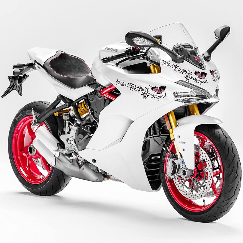 Miokas R729 sticker pentru caroserie, model fluture, adeziv puternic, potrivit pentru orice suprafață plană