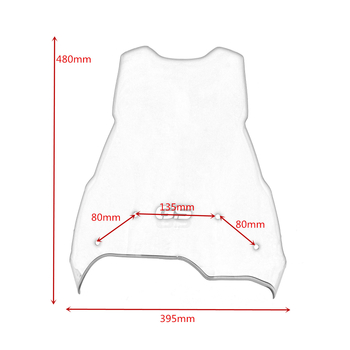 Prednji vjetrobran s deflektorom za BMW F650GS/F700GS/F800GS od PC plastike