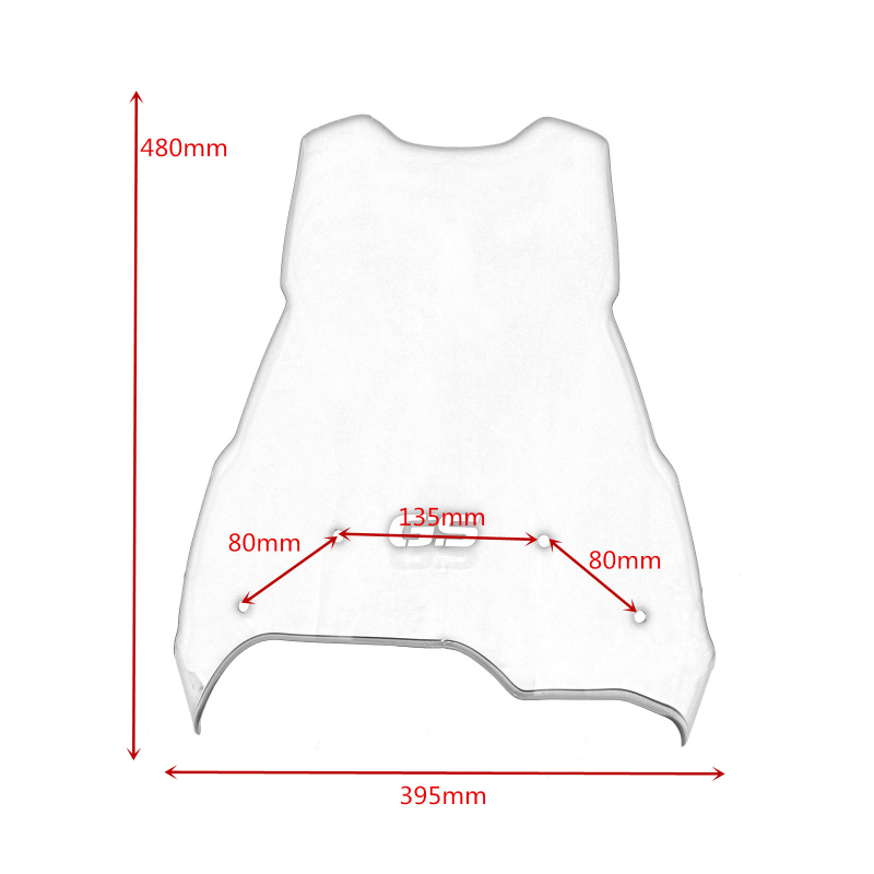 Prednji vjetrobran s deflektorom za BMW F650GS/F700GS/F800GS od PC plastike