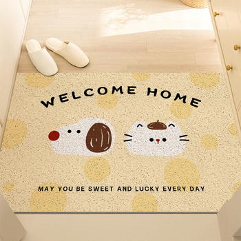 Covoraș de ușă PVC, pătrat, design desen animat, personalizabil