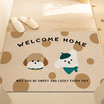 Covoraș de ușă PVC, pătrat, design desen animat, personalizabil