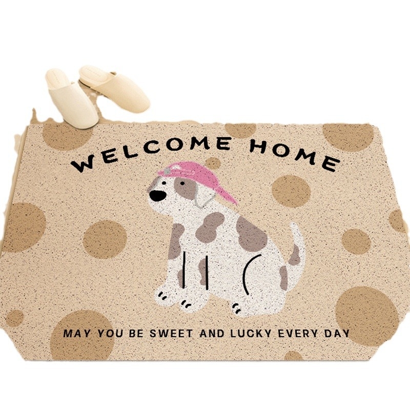 Covoraș de ușă PVC, pătrat, design desen animat, personalizabil