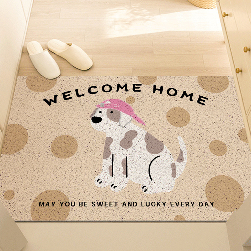 Covoraș de ușă PVC, pătrat, design desen animat, personalizabil