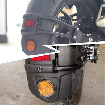 Apărătoare de noroi spate pentru motociclete universale - corp din aliaj, model DNB15, protecție PP, personalizabil