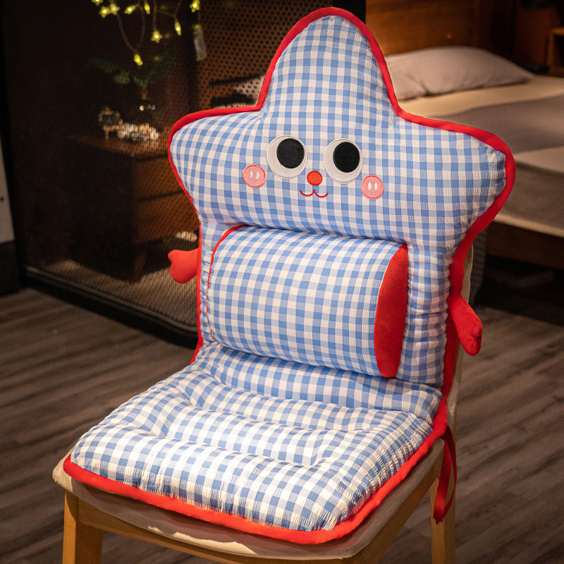 Perna de șezut cu spătar integrat și încălzire, țesătură poliesterică, umplutură PP bumbac, stil simplu modern