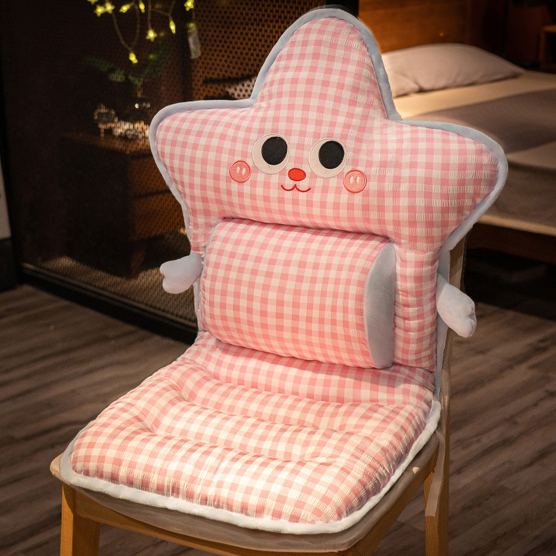 Perna de șezut cu spătar integrat și încălzire, țesătură poliesterică, umplutură PP bumbac, stil simplu modern