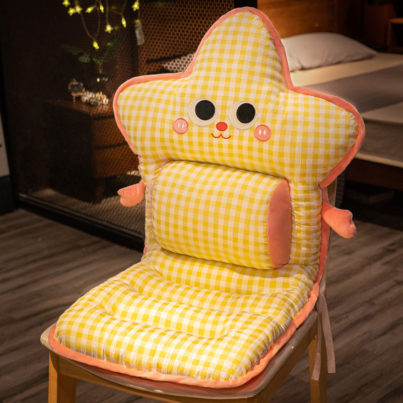 Perna de șezut cu spătar integrat și încălzire, țesătură poliesterică, umplutură PP bumbac, stil simplu modern