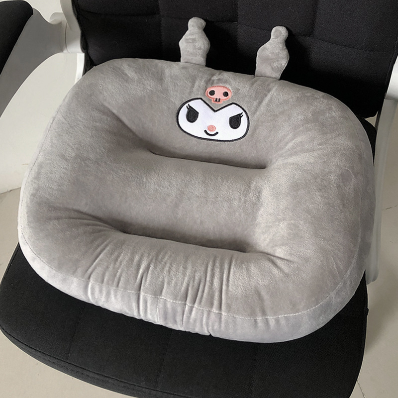 Perne pentru scaun auto și birou — pernă plușată cu umplutură din bumbac, pentru toate sezoanele, stil desen animat, personalizabil