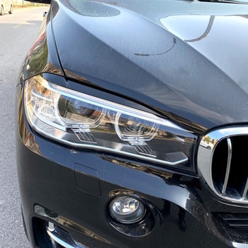 AMP-Z ABS vanjska naljepnica obrva svjetla za BMW X5 X6 F15 F16 (2014-2018); prilagodljivo prerada, jaka adhezija, stil obrva svjetla, primjenjivo na svjetla