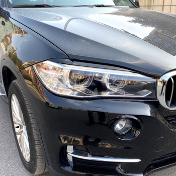 AMP-Z ABS vanjska naljepnica obrva svjetla za BMW X5 X6 F15 F16 (2014-2018); prilagodljivo prerada, jaka adhezija, stil obrva svjetla, primjenjivo na svjetla