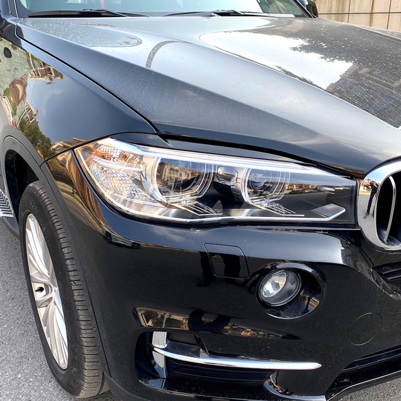 AMP-Z ABS vanjska naljepnica obrva svjetla za BMW X5 X6 F15 F16 (2014-2018); prilagodljivo prerada, jaka adhezija, stil obrva svjetla, primjenjivo na svjetla
