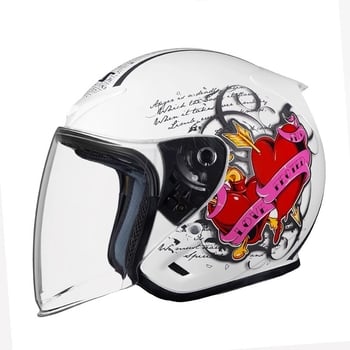 AIS Cască semiformă pentru motocicletă – ABS, Patru sezoane universal, Compatibil cu vehicule electrice, 3C certificat (ABS; Patru sezoane universal; Vehicule electrice; 3C)