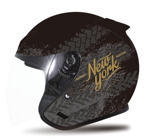 AIS Cască semiformă pentru motocicletă – ABS, Patru sezoane universal, Compatibil cu vehicule electrice, 3C certificat (ABS; Patru sezoane universal; Vehicule electrice; 3C)