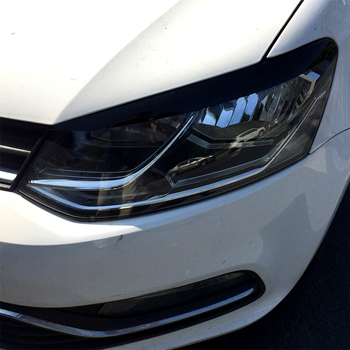 AMP-Z decaluri decorative pentru farurile VW Polo, din plastic, prelucrare personalizabilă, adeziv 3M