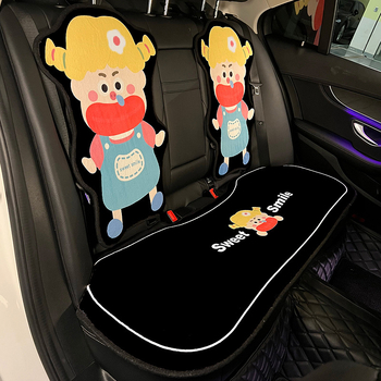 Auto jastučnica od pliša za zimu, punilo od spužve, šivanje rubova