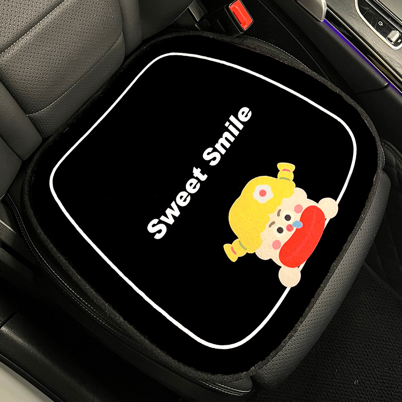 Auto jastučnica od pliša za zimu, punilo od spužve, šivanje rubova