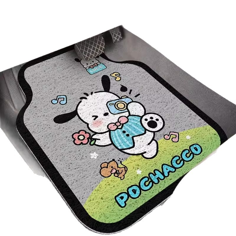 Covorașe de podea pentru mașină cu imprimeu, formă pătrată, rezistente la pete și uzură, lavabile, personalizabile