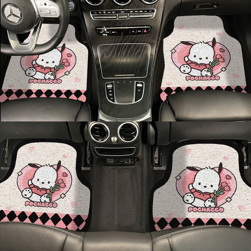 Covorașe de podea pentru mașină cu imprimeu, formă pătrată, rezistente la pete și uzură, lavabile, personalizabile