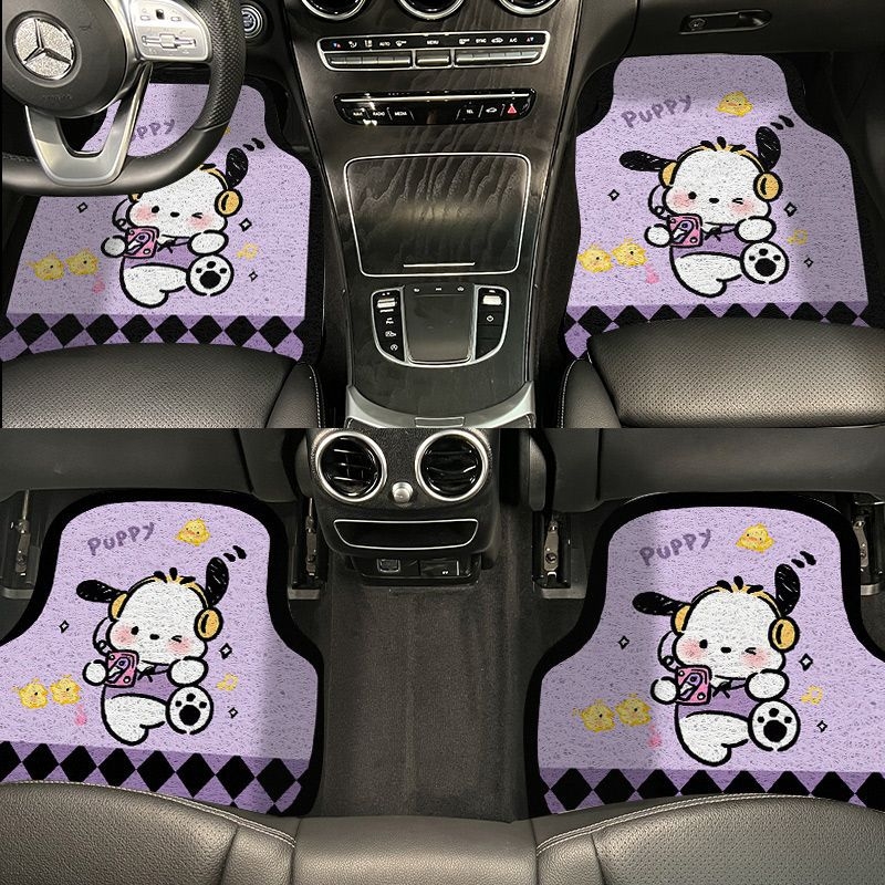 Covorașe de podea pentru mașină cu imprimeu, formă pătrată, rezistente la pete și uzură, lavabile, personalizabile