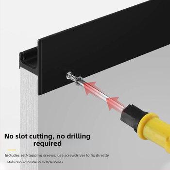 Ručka za ormar u obliku L – skrivena bez utora, ugrađen čep, aluminijska legura, kovano, moderni minimalistički stil