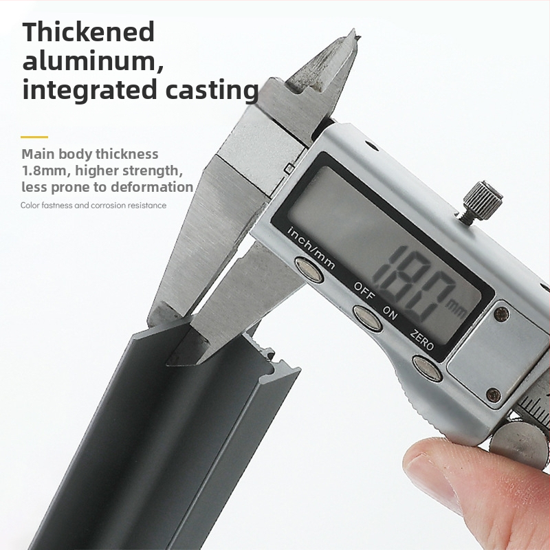 Ručka za ormar u obliku L – skrivena bez utora, ugrađen čep, aluminijska legura, kovano, moderni minimalistički stil