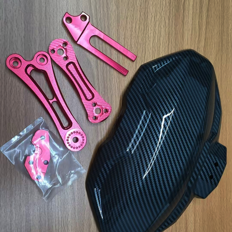 YC CNC φτερό τροχού για ηλεκτρικά οχήματα, κράμα, ανθρακονημάτινο φτερό, καθολική συμβατότητα, ρυθμιζόμενο