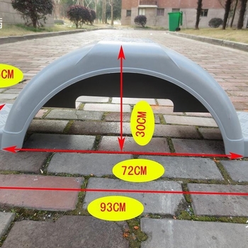 Plastični blatobrani za gume prikolice, rubovi kotača, model 123