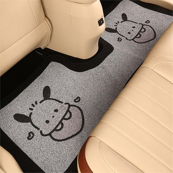 Auto tepih od lana, jednodijelni, univerzalni za četiri godišnja doba, sladak crtani motiv psa, tiskani logo, brend HOT BANANA/BANA Fever, mogućnost prilagodbe