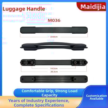 MDJ PVC λαβή αποσκευών με αντιβακτηριακή λειτουργία και βυθισμένη ηλεκτροχρωμία