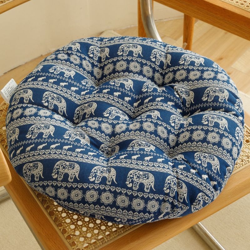Tatami stil podna jastuk, punjenje od bisernog pamuka, geometrijski i cvjetni uzorak, pastoralni stil