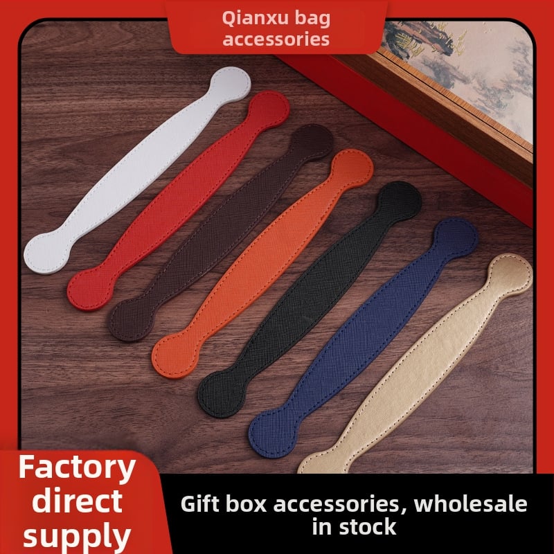 Qianxu PU δερμάτινο χερούλι για συσκευασία δώρων και Mooncake κουτιά — μεταλλικά εξαρτήματα, αξεσουάρ τσαντών, εικόνες με δυνατότητα προσαρμογής