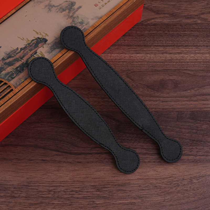 Qianxu PU δερμάτινο χερούλι για συσκευασία δώρων και Mooncake κουτιά — μεταλλικά εξαρτήματα, αξεσουάρ τσαντών, εικόνες με δυνατότητα προσαρμογής