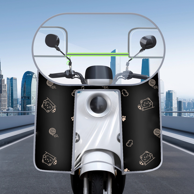 Prednje staklo za električna vozila i baterijska motocikla, debelo i ojačano zaštita od kiše i vjetra, prozirno s visokom jasnoćom