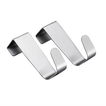 Безпробивна закачалка от неръждаема стомана за врати и прозорци, многофункционална, закачалка за дрехи и чекмедже, комплект от 2 броя