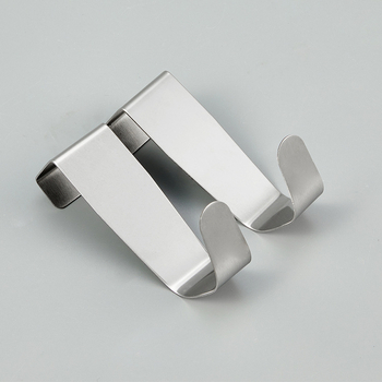 Безпробивна закачалка от неръждаема стомана за врати и прозорци, многофункционална, закачалка за дрехи и чекмедже, комплект от 2 броя