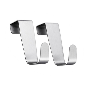 Безпробивна закачалка от неръждаема стомана за врати и прозорци, многофункционална, закачалка за дрехи и чекмедже, комплект от 2 броя